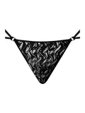 Male Power 456-305 Ripple Micro V-String Thong Color Black