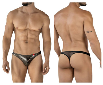 Pikante PIK 2123 Gold Cup Thongs Color Black