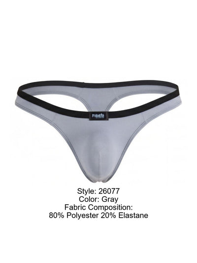 Pikante PIK 26077 Mens Underwear Isis Thongs Color Gray