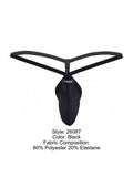 Pikante 26087 Mens Underwear Sleek Minimalist G-String Color Black