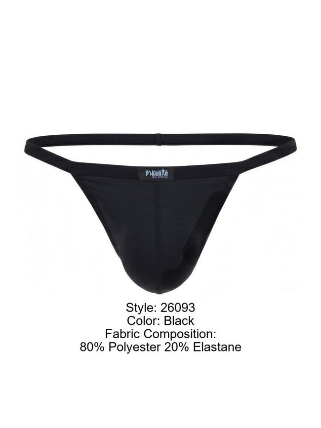 Pikante Ultra-Minimalist Men's Underwear PIK 2609 Hathor C-Sock color Black  Color Black