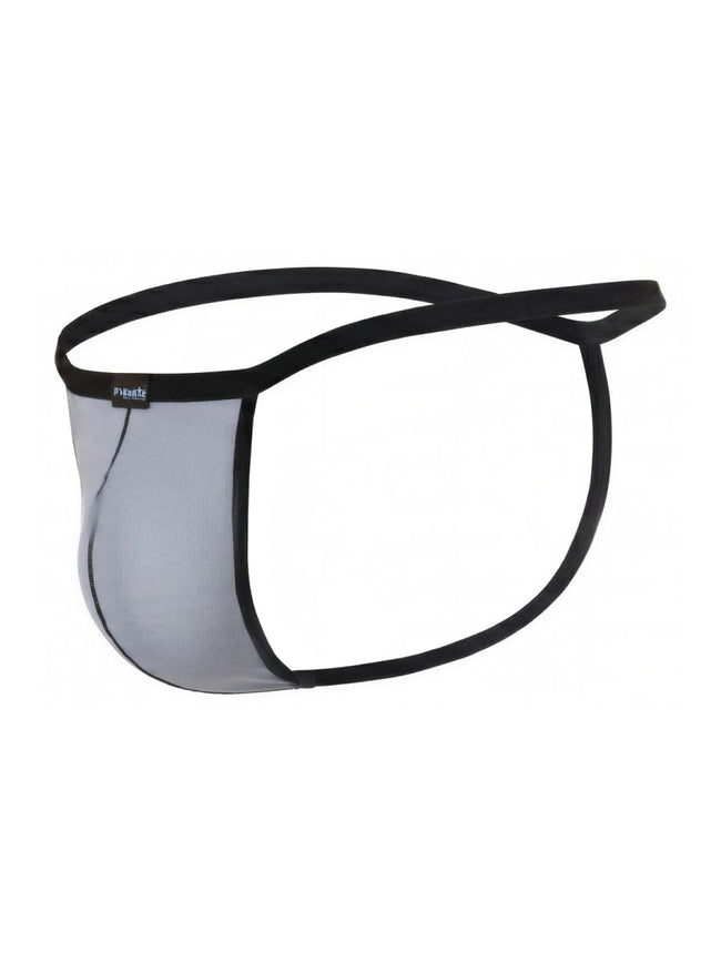 Pikante Mens Underwear PIK 26095 Nut G-String color Gray Color Gray
