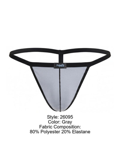 Pikante Mens Underwear PIK 26095 Nut G-String color Gray Color Gray