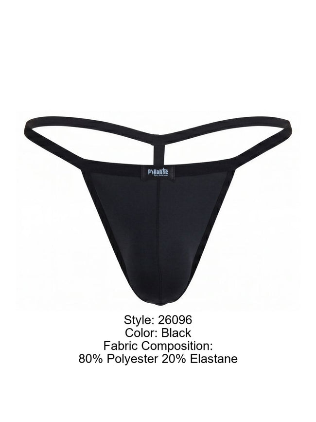 Pikante Mens Underwear PIK 26096 Nut G-String color Black Color Black