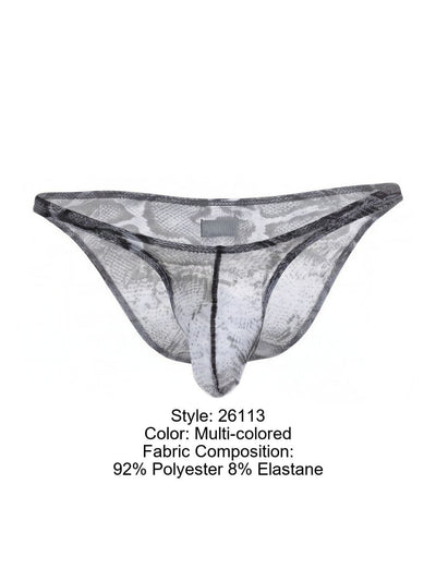 Pikante PIK 26113 Mens Underwear Piton Bikini Color Multi-colored