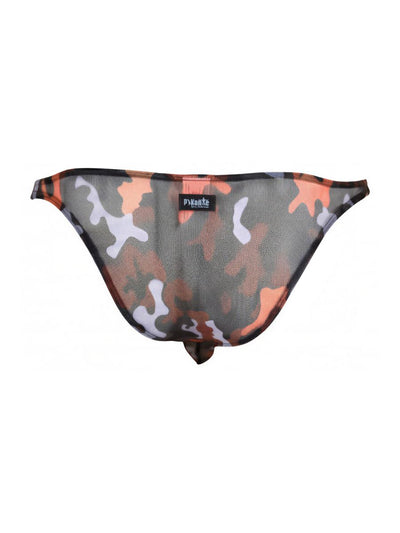 Pikante 26117 Mens Underwear Sleek Cam Bikini Color Multi-colored