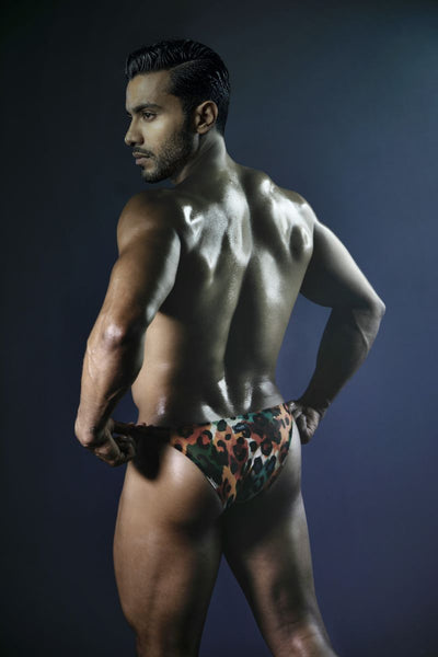 Pikante 26125 Mens Underwear Animal Bikini Color Multi-colored