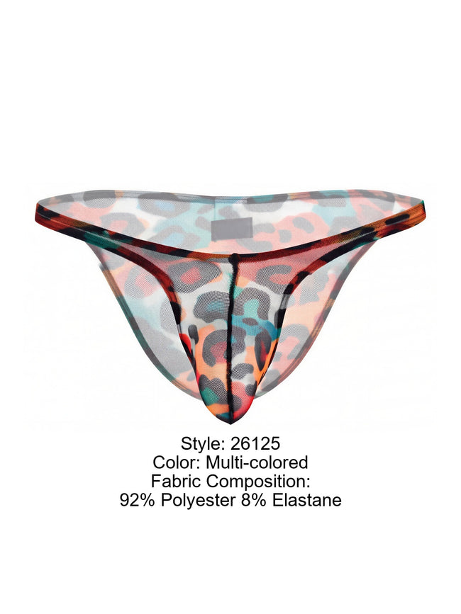 Pikante 26125 Mens Underwear Animal Bikini Color Multi-colored