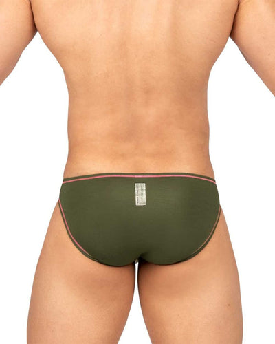 Private Structure EPUS4563 Prime Eutopia Bikini Brief Color Olive