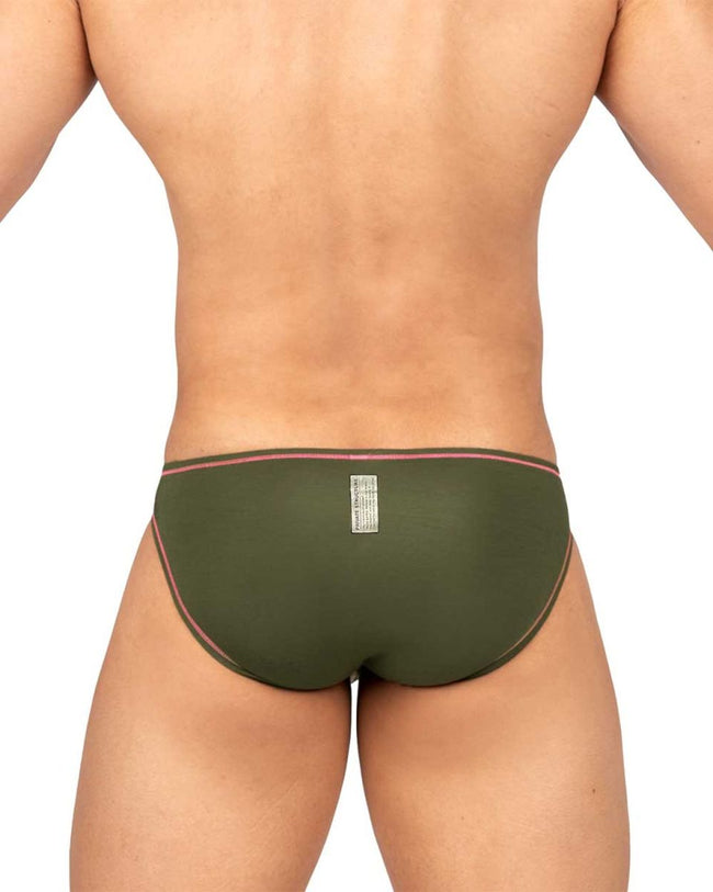 Private Structure EPUS4563 Prime Eutopia Bikini Brief Color Olive
