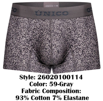 Unico 26020100114 Suede Trunks Color 59-Gray