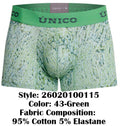 Unico 26020100115 Hunos Trunks Color 43-Green