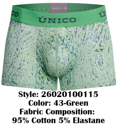 Unico 26020100115 Hunos Trunks Color 43-Green
