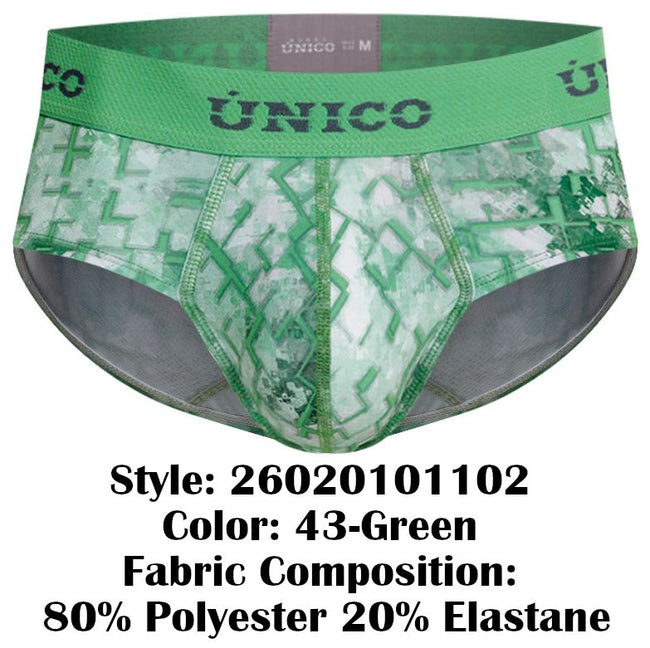 Unico 26020101102 Piramide Briefs Color 43-Green