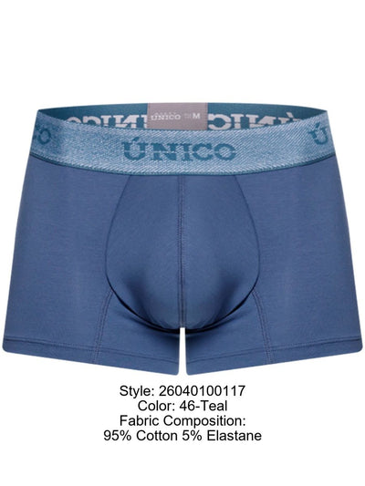Unico 26040100117 Classic Trunks - Premium Men's Everyday Essential Color 46-Teal