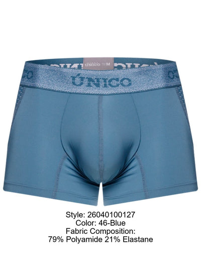 Unico 26040100127 Classic Trunks Color 46-Blue - Premium Athletic Comfort