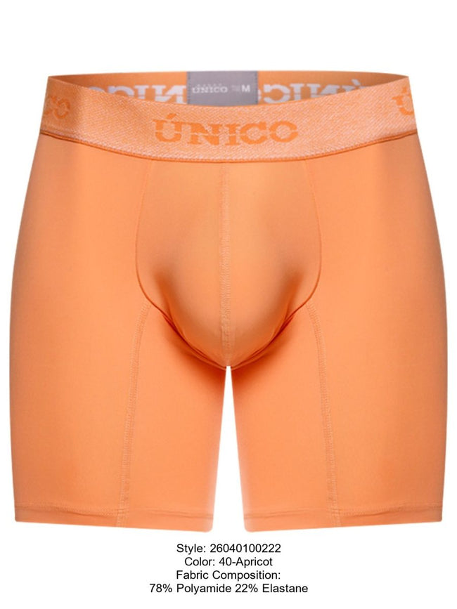 Unico 26040100222 Classic Boxer Briefs in Apricot - Essential Comfort Color 40-Apricot