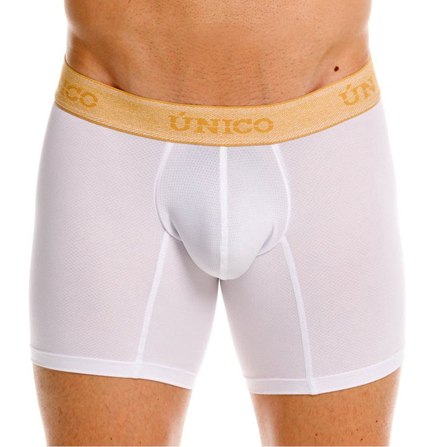 Unico 26040100225 Amber Boxer Briefs Color 00-White: Premium Comfort