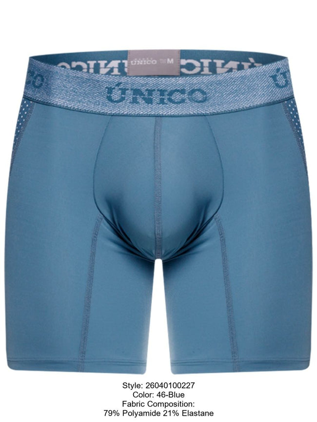 Unico 26040100227 Classic Boxer Briefs Color 46-Blue - Premium Comfort and Fit