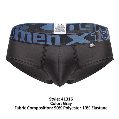 Xtremen 41316 Microfiber Briefs Color Gray