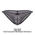 Xtremen 91174 Tulle Mesh Bikini Color Black