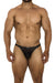 Xtremen 91189 Tulle Mesh Thongs Color Black