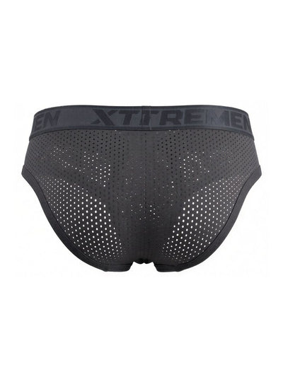 Xtremen 91250 Microfiber Mesh Briefs Color Gray