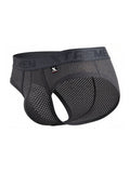 Xtremen 91250 Microfiber Mesh Briefs Color Gray