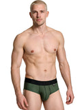 Xtremen 91250 Microfiber Mesh Briefs Color Military Green