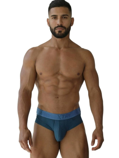 Xtremen 91250 Microfiber Mesh Briefs Color Petrol