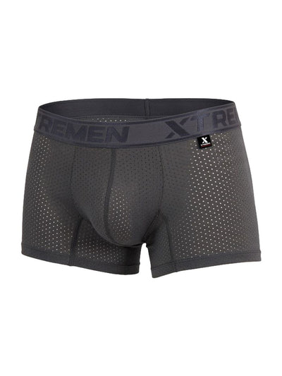 Xtremen 91251 Microfiber Mesh Boxer Briefs Color Gray