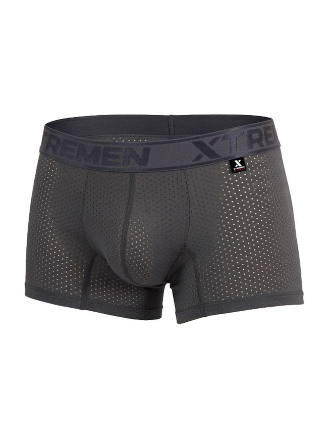 Xtremen 91251 Microfiber Mesh Boxer Briefs Color Gray