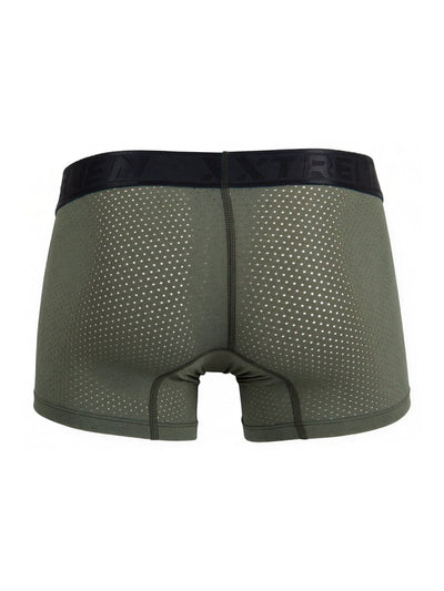 Xtremen 91251 Microfiber Mesh Boxer Briefs Color Military Green