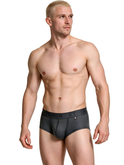 Xtremen 91252 Microfiber Mesh Trunks Color Gray