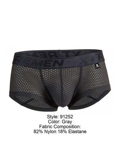 Xtremen 91252 Microfiber Mesh Trunks Color Gray