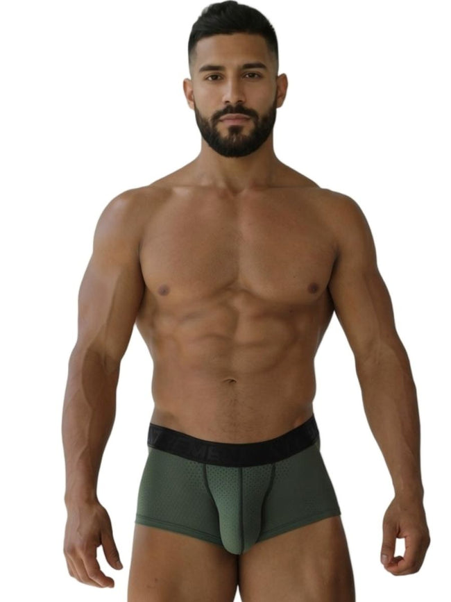 Xtremen 91252 Microfiber Mesh Trunks Color Military Green