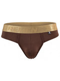 Xtremen 91253 Mens Underwear Microfiber Thongs Sleek and Supportive Color Chocolate
