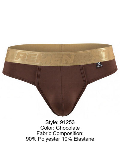 Xtremen 91253 Mens Underwear Microfiber Thongs Sleek and Supportive Color Chocolate