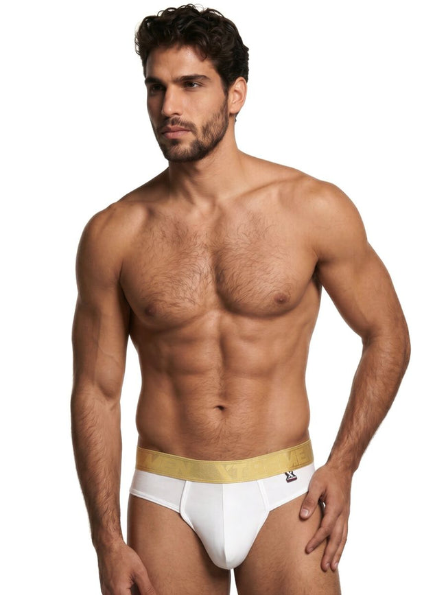 Xtremen 91253 Mens Underwear Microfiber Thongs Sleek and Supportive Color White