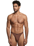 Xtremen 91254 Mens Underwear Sleek Microfiber Thongs Color Chocolate