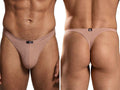 Xtremen 91254 Mens Underwear Sleek Microfiber Thongs Color Khaki