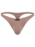 Xtremen 91254 Mens Underwear Sleek Microfiber Thongs Color Khaki