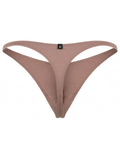 Xtremen 91254 Mens Underwear Sleek Microfiber Thongs Color Khaki