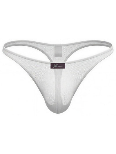 Xtremen 91254 Mens Underwear Sleek Microfiber Thongs Color White