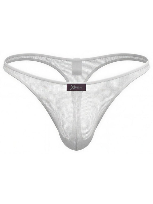 Xtremen 91254 Mens Underwear Sleek Microfiber Thongs Color White