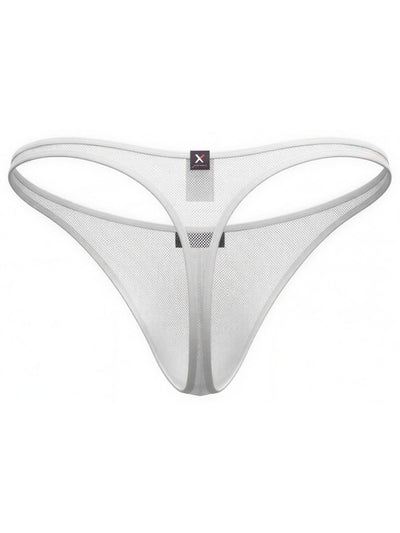 Xtremen 91254 Mens Underwear Sleek Microfiber Thongs Color White