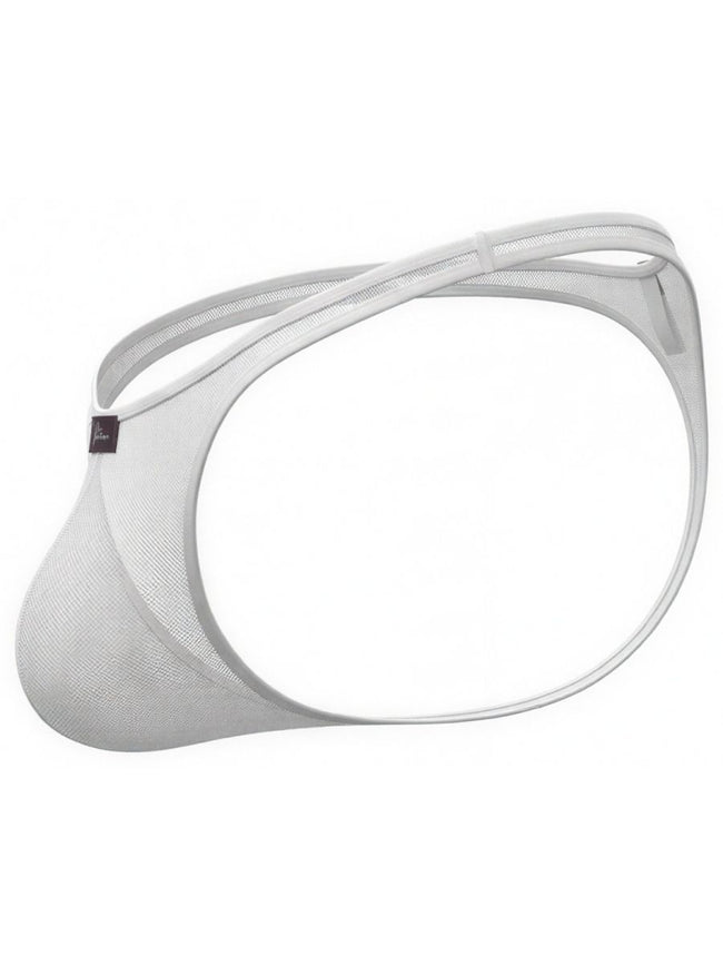 Xtremen 91254 Mens Underwear Sleek Microfiber Thongs Color White