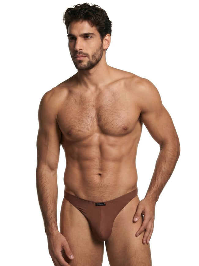 Xtremen 91255 Mens Underwear Sleek Microfiber Bikini Color Chocolate