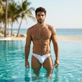 Xtremen 91255 Mens Underwear Sleek Microfiber Bikini Color White