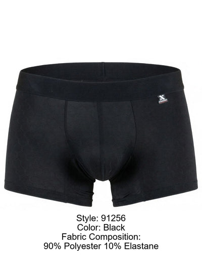 Xtremen 91256 Mens Underwear Sleek Microfiber Boxer Briefs Color Black